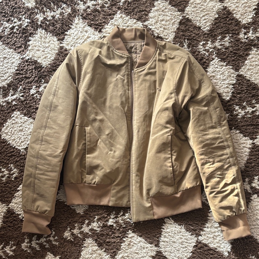 lululemon athletica Tan Bomber Jacket